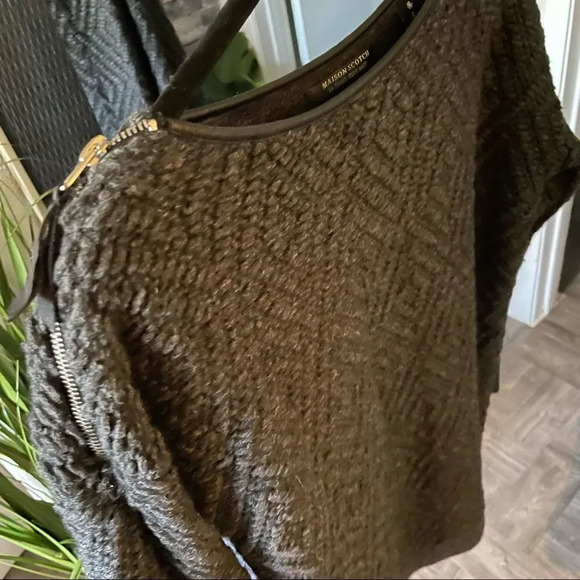 maison scotch thick material dark grey sweater - Picture 7 of 13